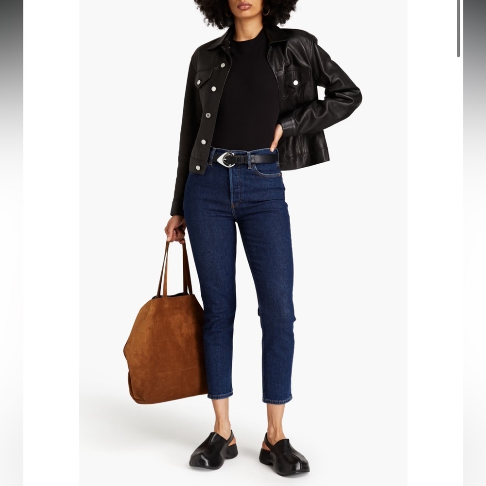 Re/Done 90s High Rise Ankle Crop Jeans NWT Sz 28 – Premium Vintage Fit